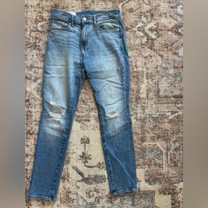H&M Blue Distressed Skinny Jeans